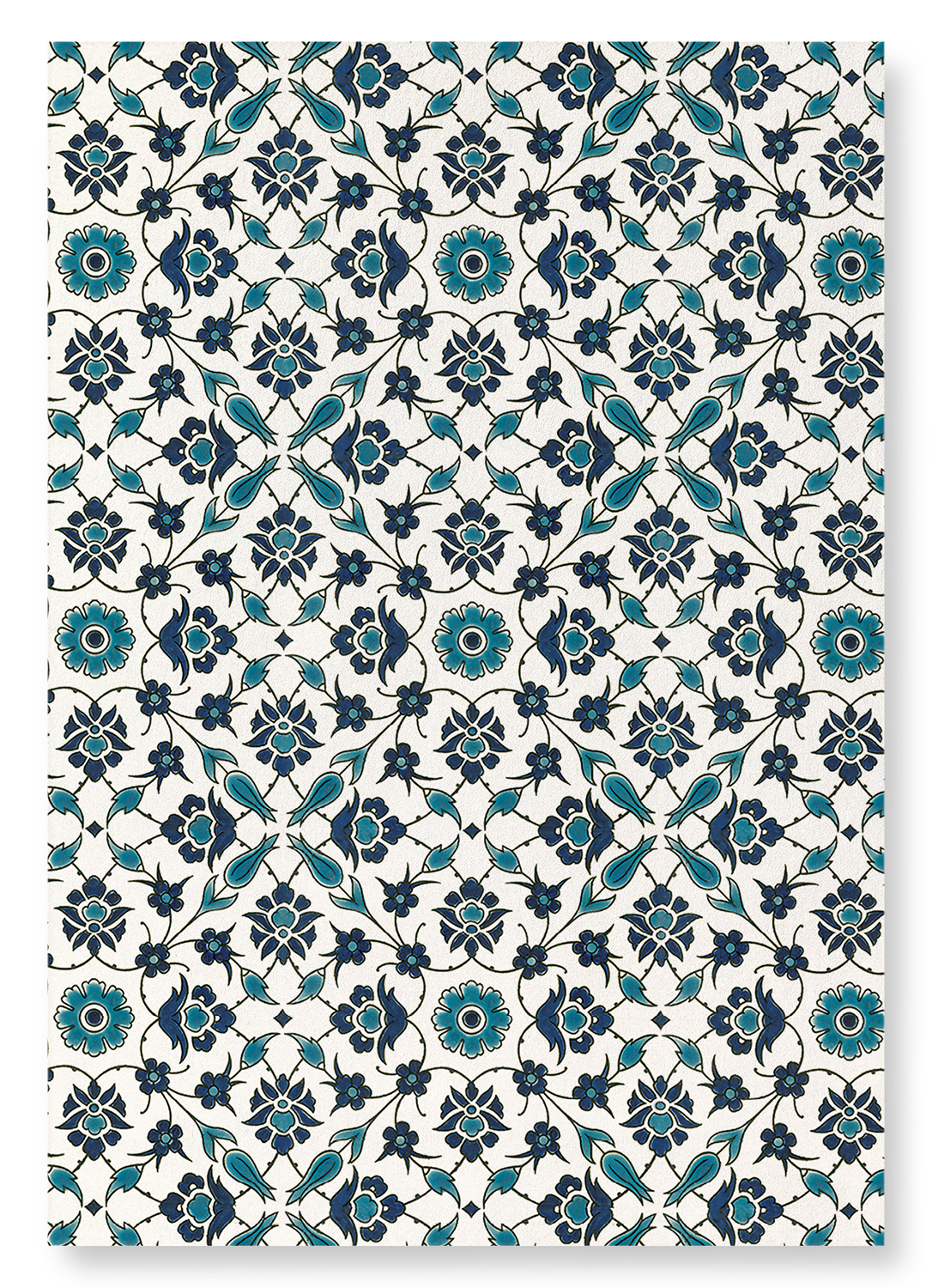 PERSIAN FLORAL DESIGN (C.1890): Pattern Art Print