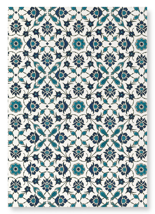 PERSIAN FLORAL DESIGN (C.1890): Pattern Art Print