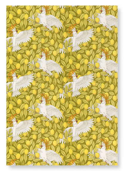 COCKATOO AND LEMONS (1897) : Pattern Art Print