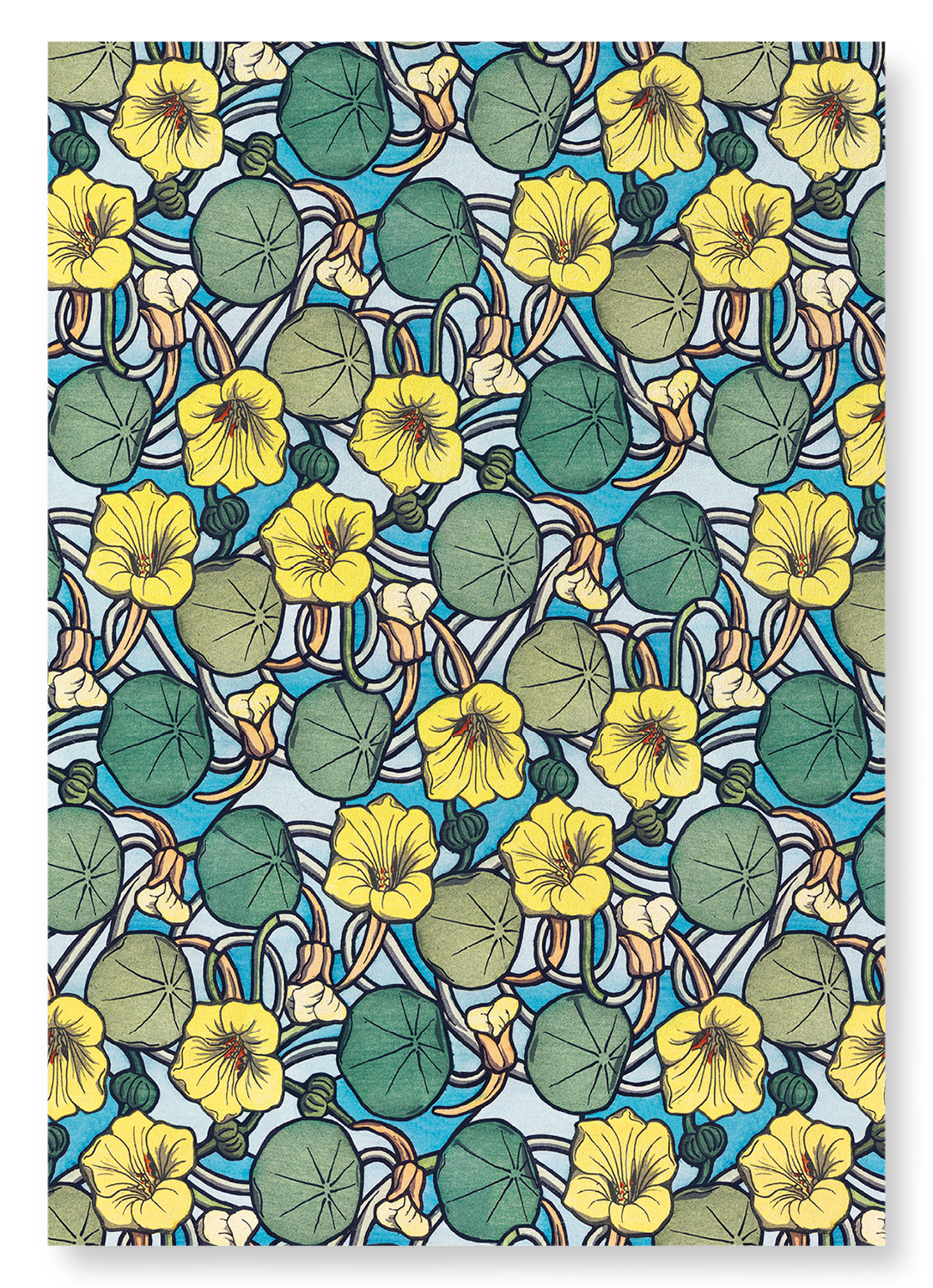 YELLOW MORNING FLOWER (1897) : Pattern Art Print
