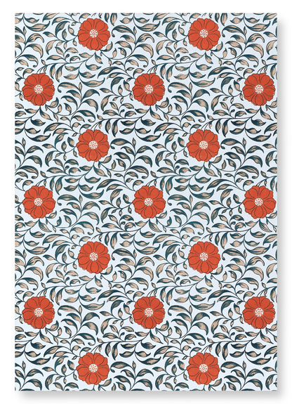 RED CAMELLIA : Pattern Art Print