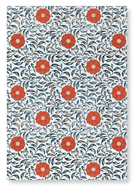 RED CAMELLIA : Pattern Art Print