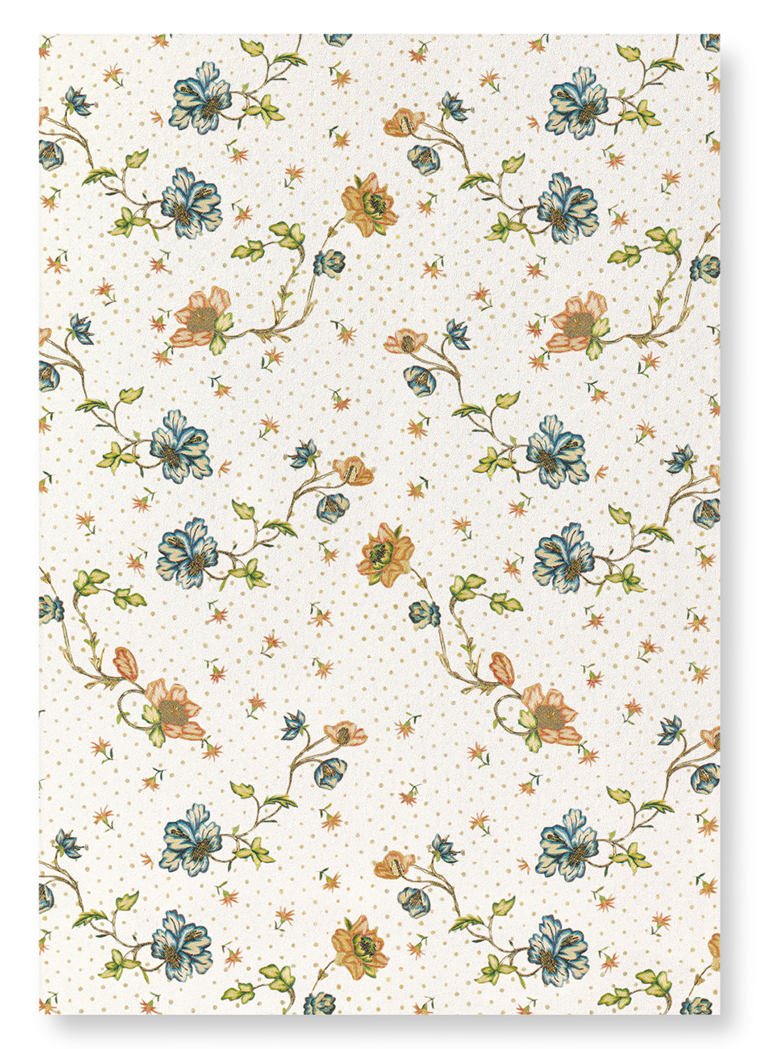 POLKA DOTS AND FLOWERS (18TH C.) : Pattern Art Print