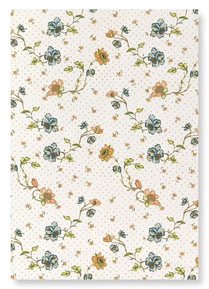 POLKA DOTS AND FLOWERS (18TH C.) : Pattern Art Print