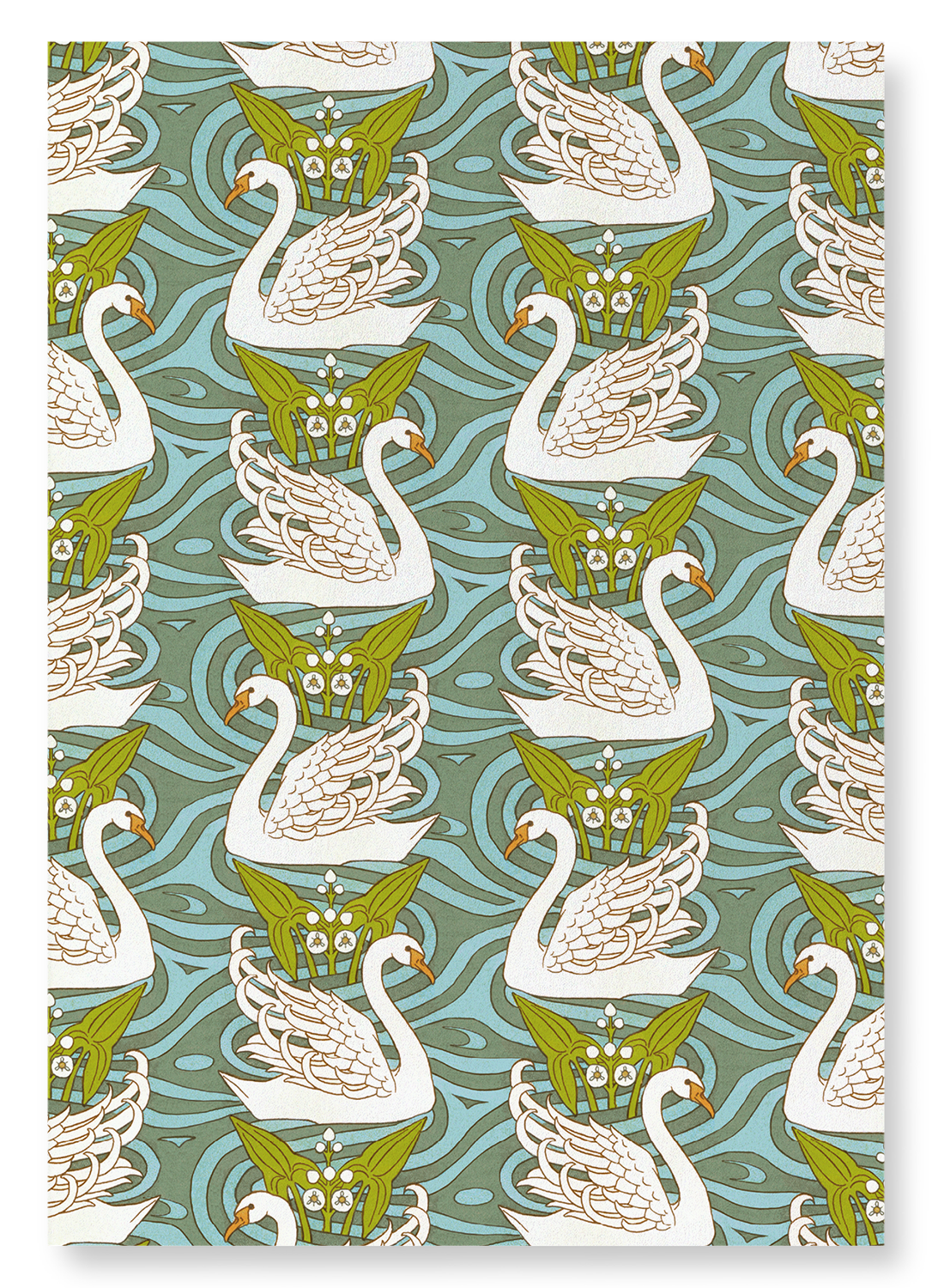 SWAN AND KATNISS (1897) : Pattern Art Print
