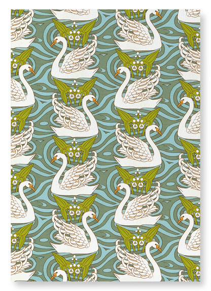 SWAN AND KATNISS (1897) : Pattern Art Print