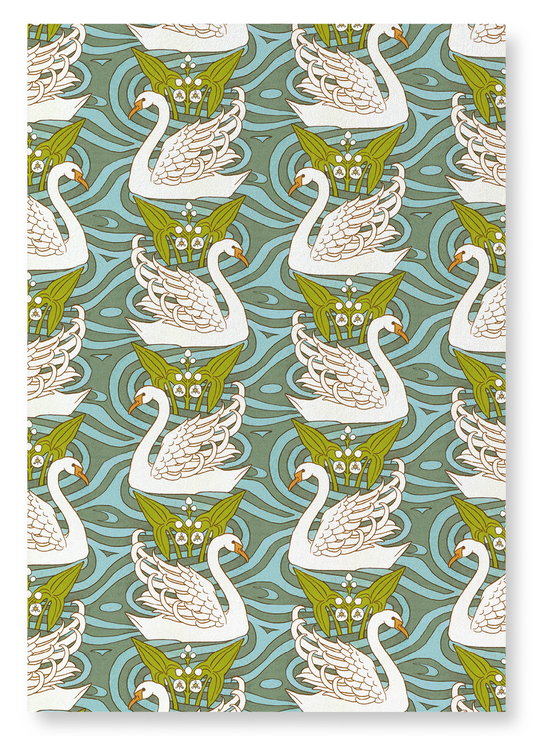 SWAN AND KATNISS (1897) : Pattern Art Print
