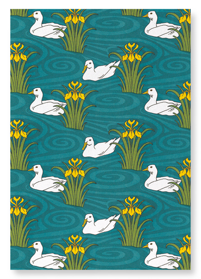DUCKS AND WATER IRISES (1897) : Pattern Art Print