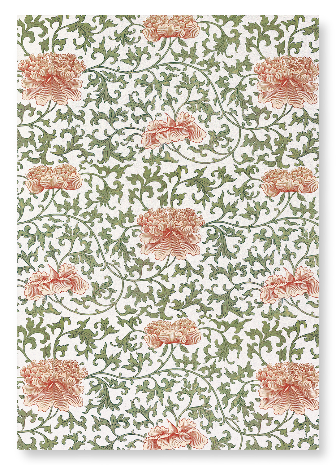 PATTERN OF PINK PEONIES : Pattern Art Print