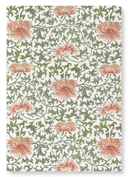 PATTERN OF PINK PEONIES : Pattern Art Print