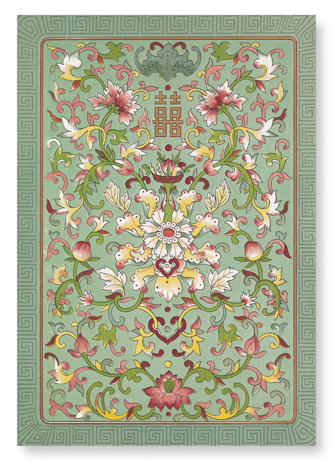 CHINESE AUSPICIOUS SYMBOLS : Pattern Art Print