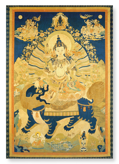 MANJUSHRI BODHISATTVA OF WISDOM (17TH-18TH C.): Painting Art Print