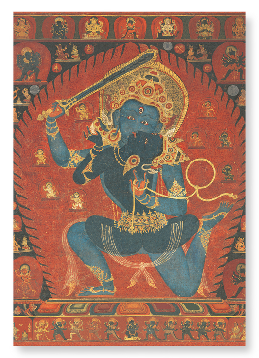 ACHALA AND HIS CONSORT (1525–50): Painting Art Print