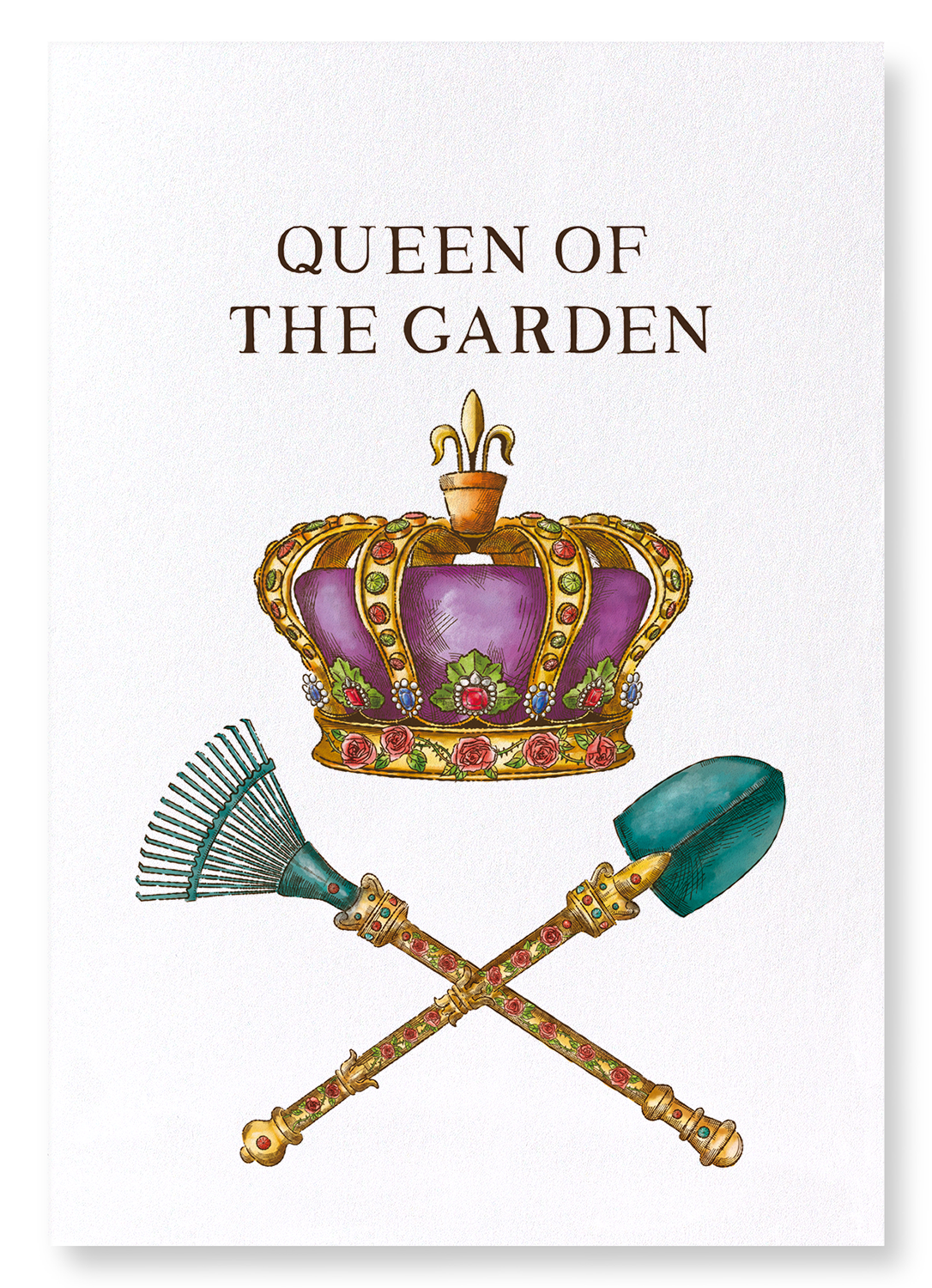 QUEEN OF THE GARDEN: Victorian Art Print
