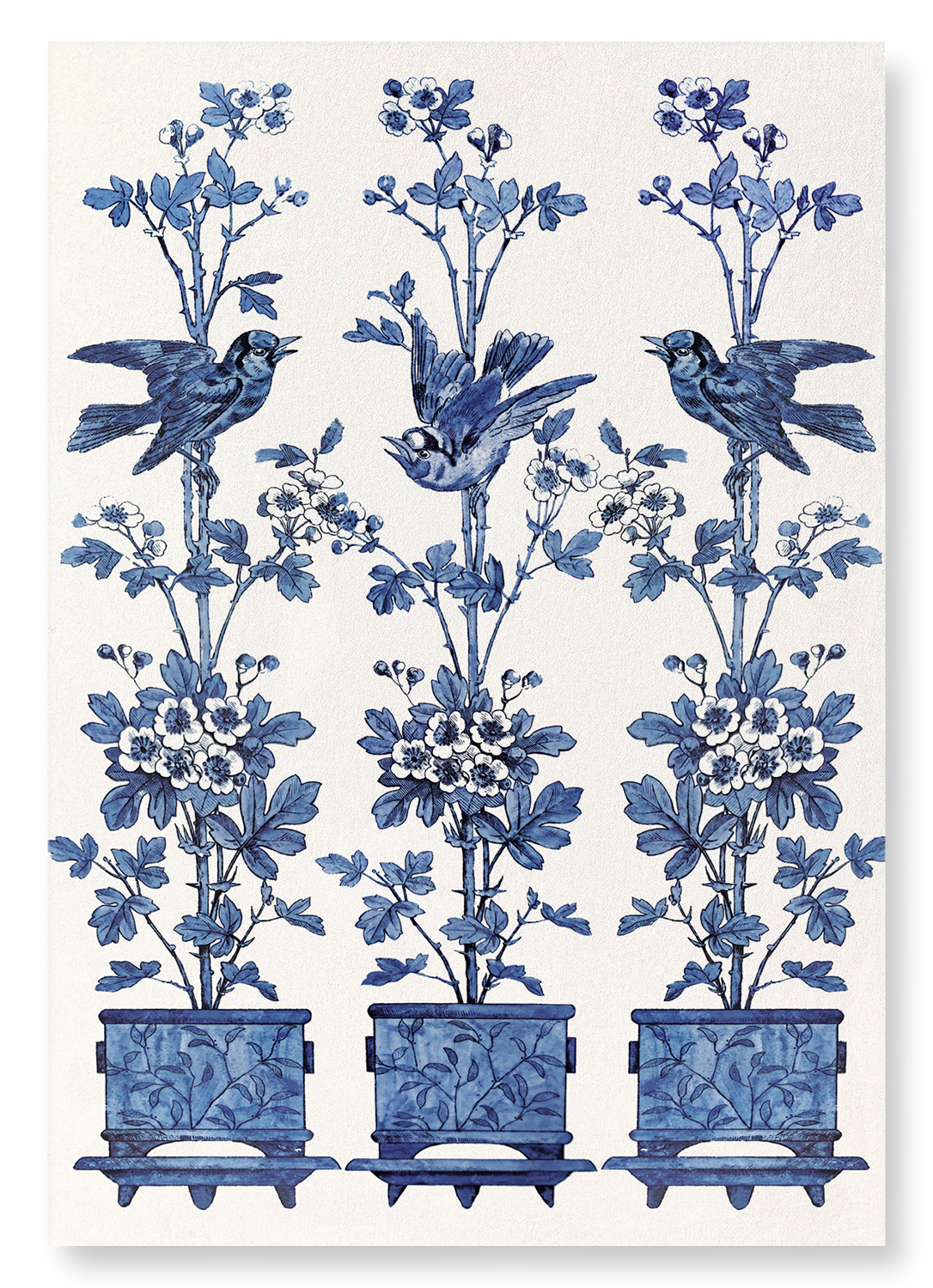 MINTON TILES BIRDS AND FLOWERS (LATE 19TH C.): Painting Art Print
