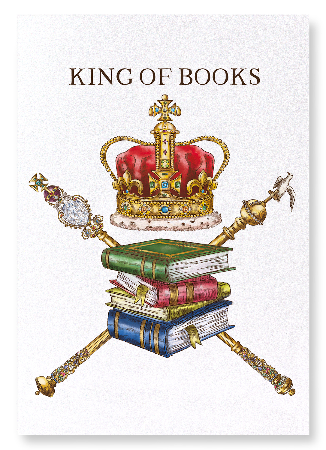 KING OF BOOKS: Victorian Art Print