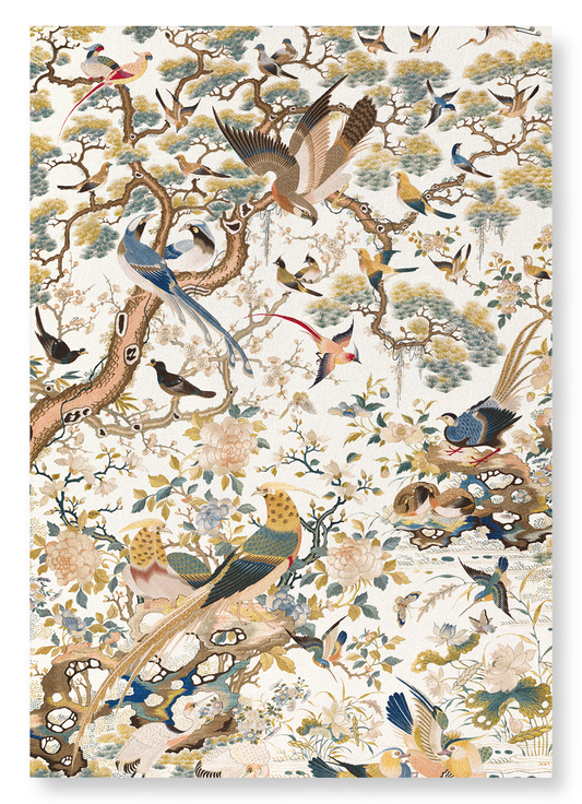 EMBROIDERED PANEL (18TH C): Pattern Art Print