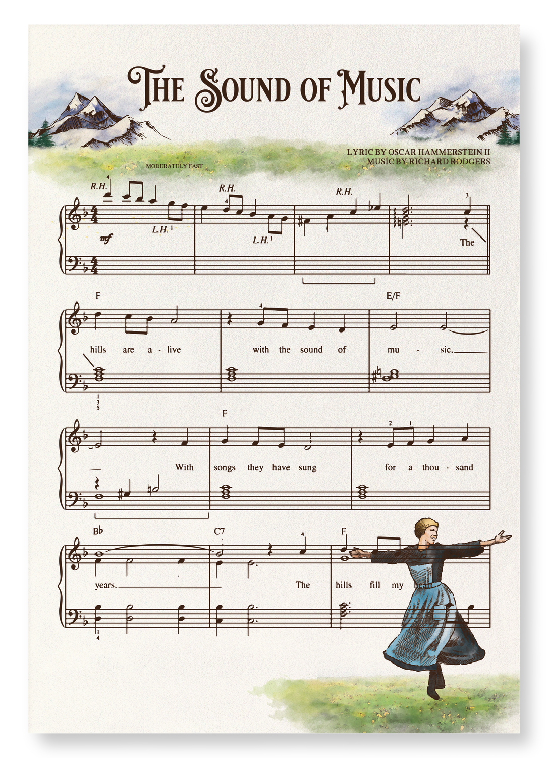 SOUND OF MUSIC: Victorian Art Print