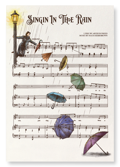 SINGIN’ IN THE RAIN: Victorian Art Print