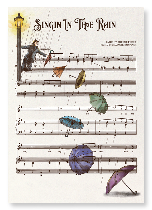 SINGIN’ IN THE RAIN: Victorian Art Print