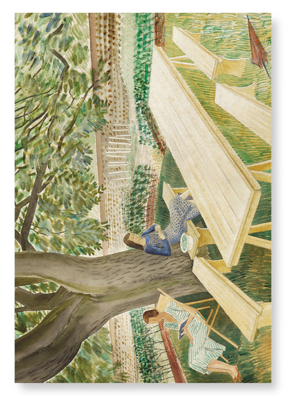 TWO WOMEN IN A GARDEN (1933): Painting Art Print