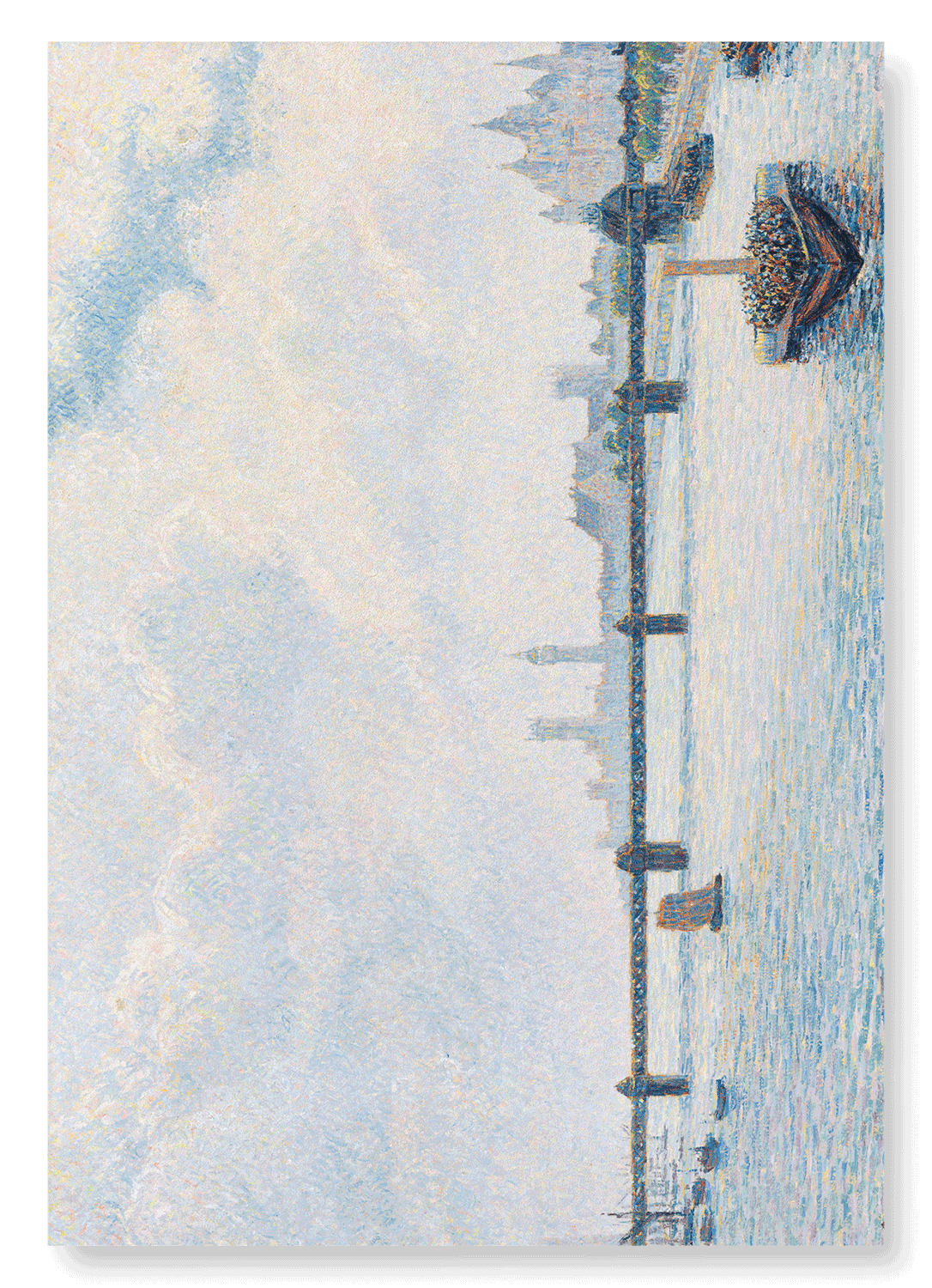 CHARING CROSS BRIDGE (1890): Painting Art Print