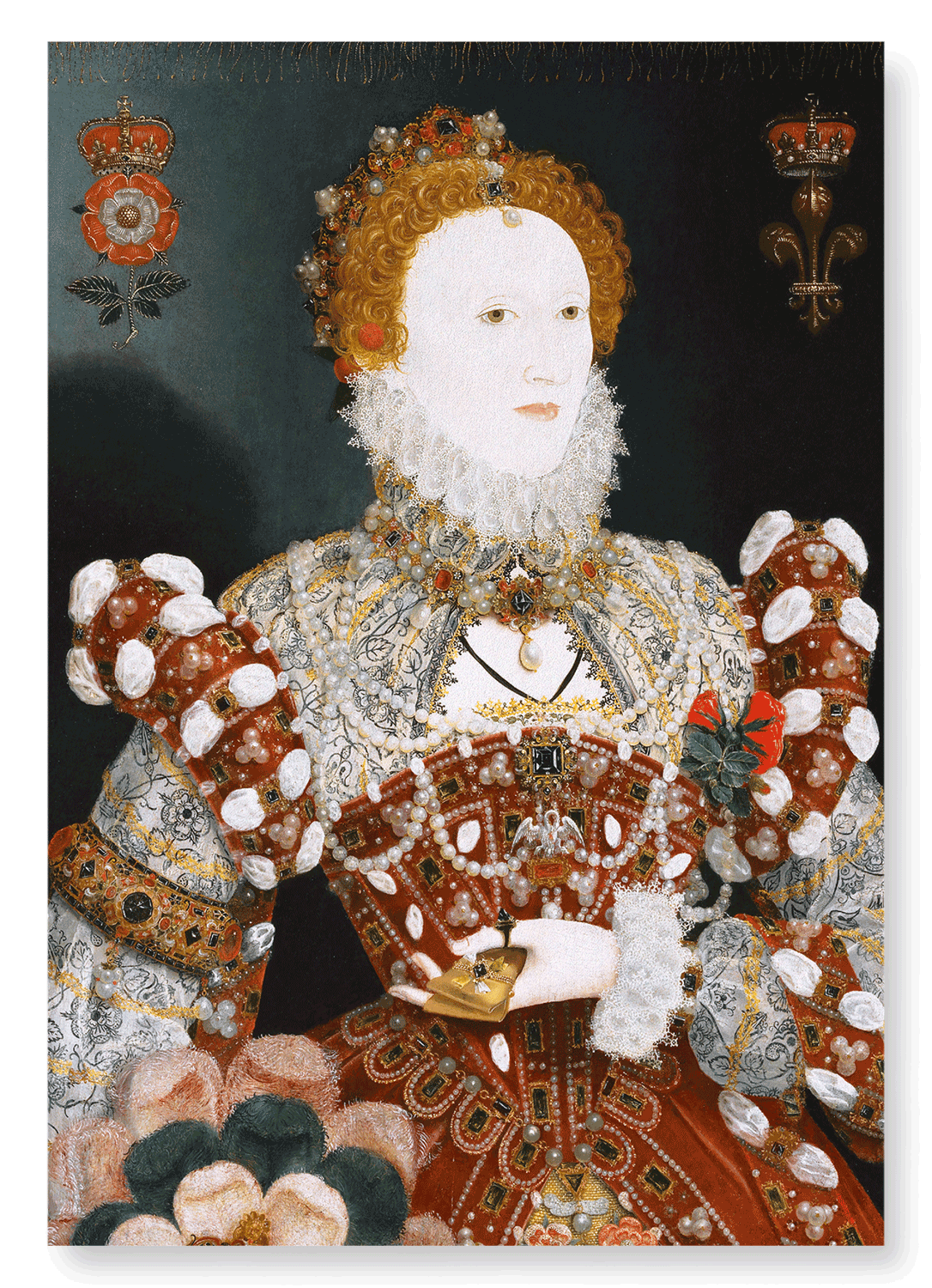 PORTRAIT OF QUEEN ELIZABETH I (1573): Painting Art Print