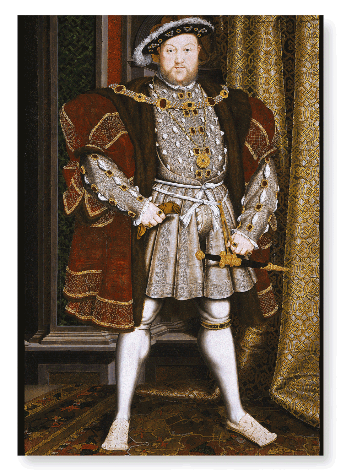 PORTRAIT OF KING HENRY VIII (C.1536): Painting Art Print