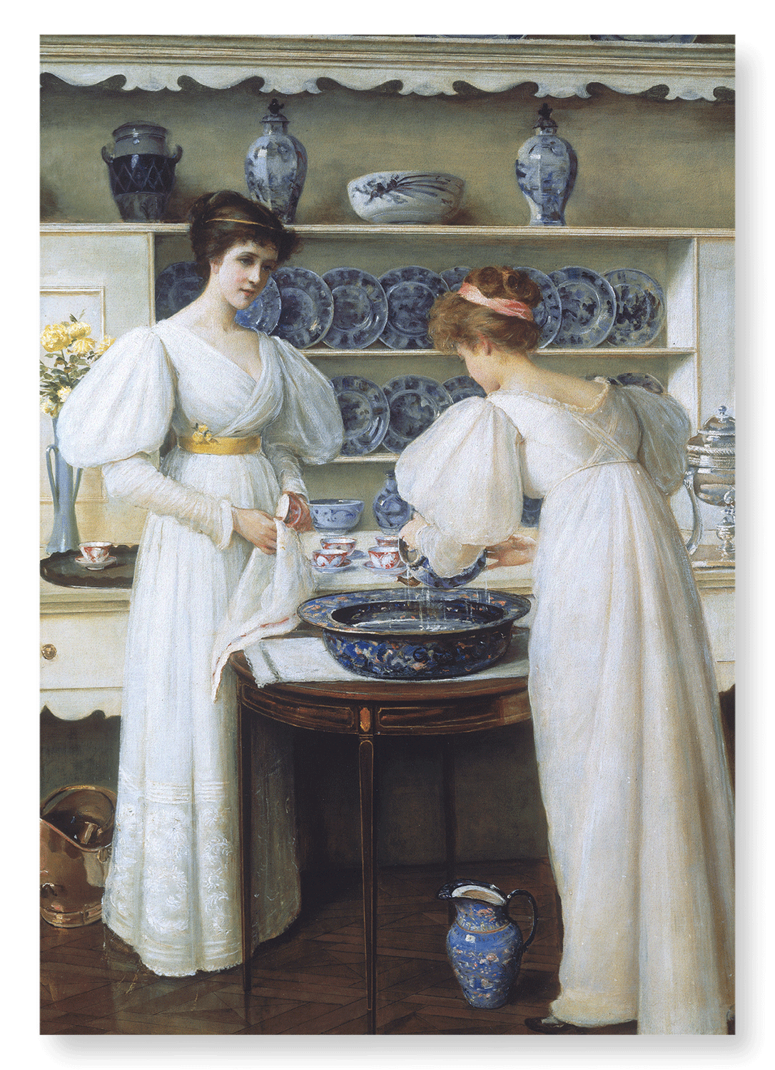 BLUE AND WHITE (1896): Painting Art Print