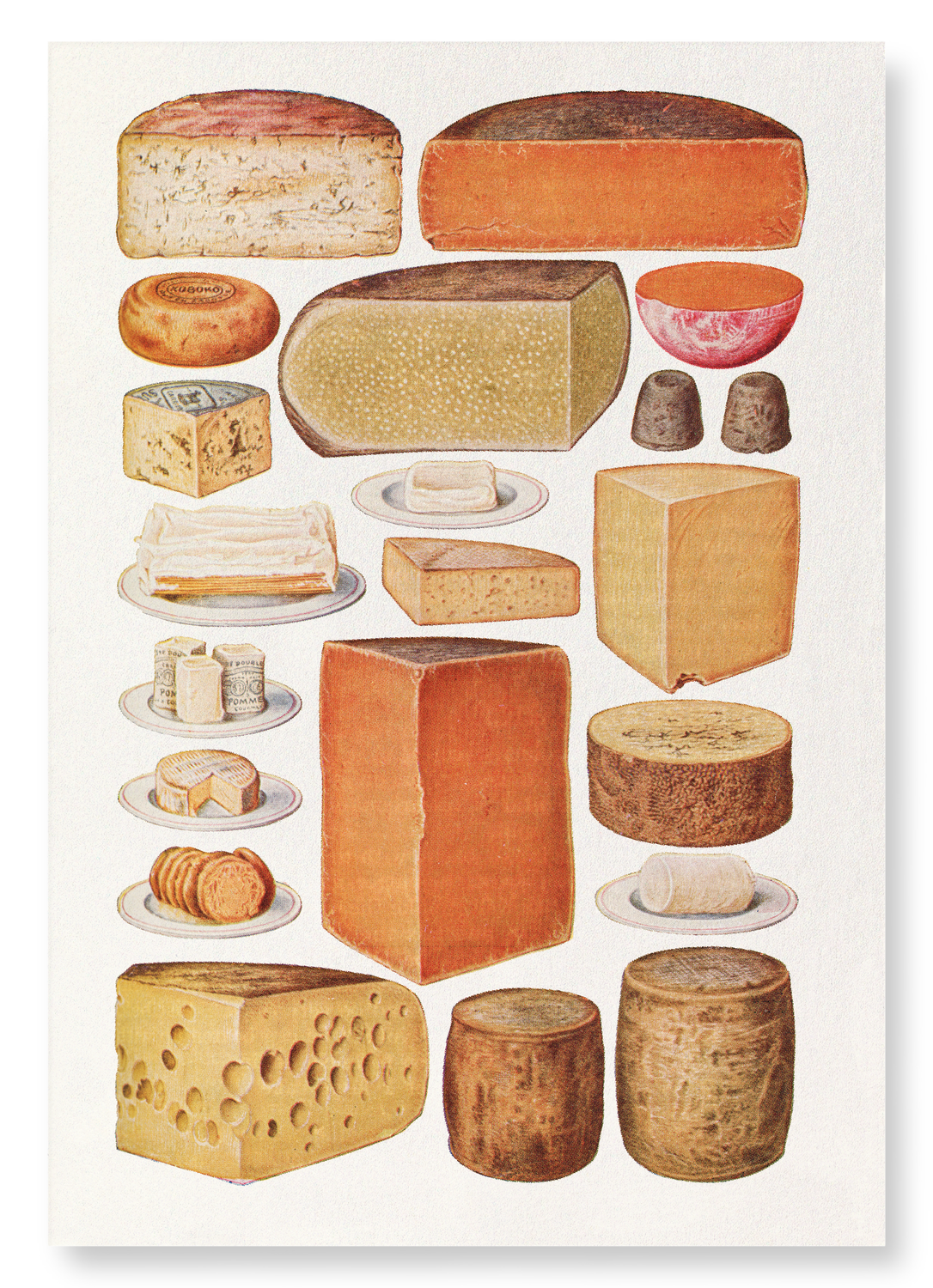 CHEESES (1923): Painting Art Print