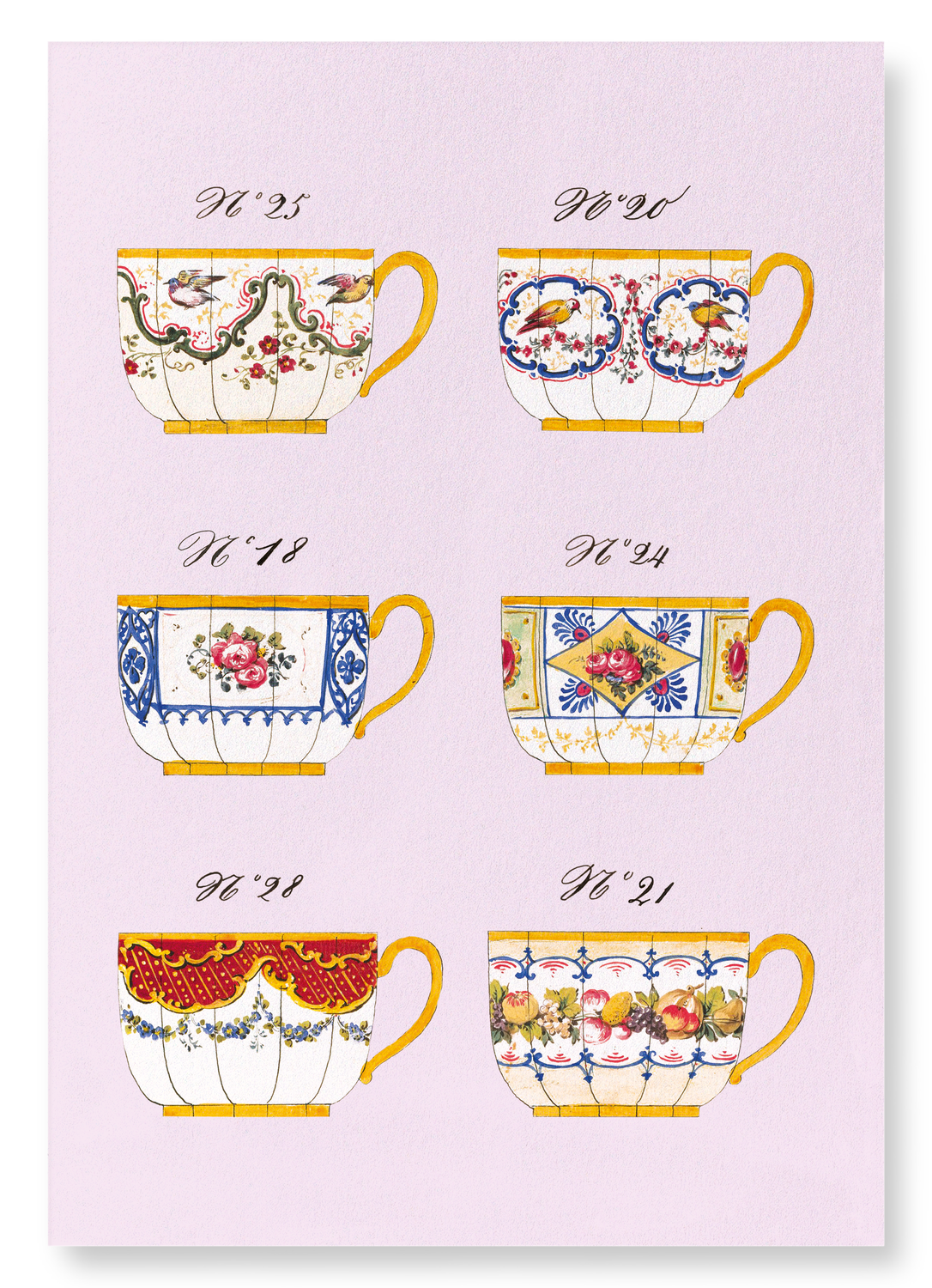 FRENCH TEA CUP SET A (C. 1825-1850): Painting Art Print