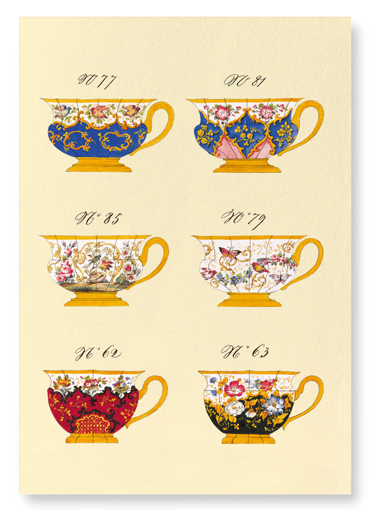 FRENCH TEA CUP SET B (C. 1825-1850): Painting Art Print