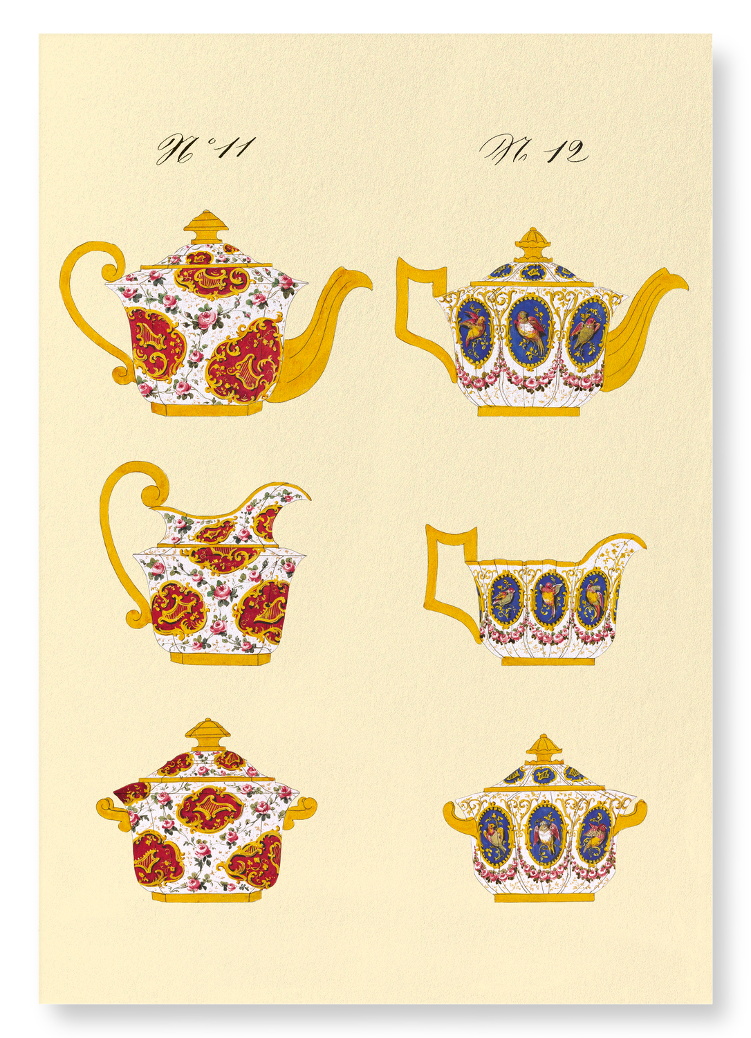 FRENCH TEA SET B (C. 1825-1850): Painting Art Print