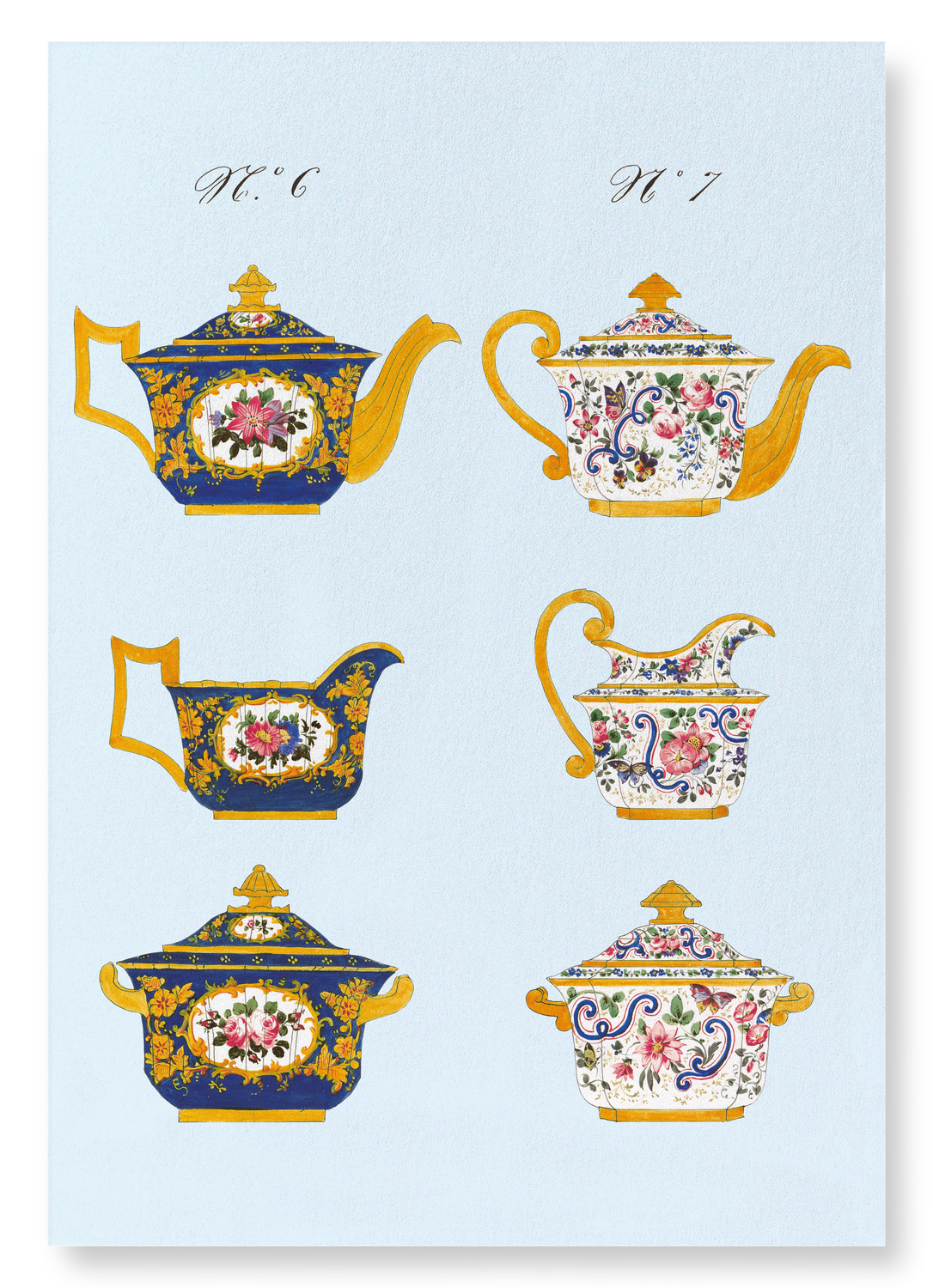 FRENCH TEA SET D (C. 1825-1850): Painting Art Print