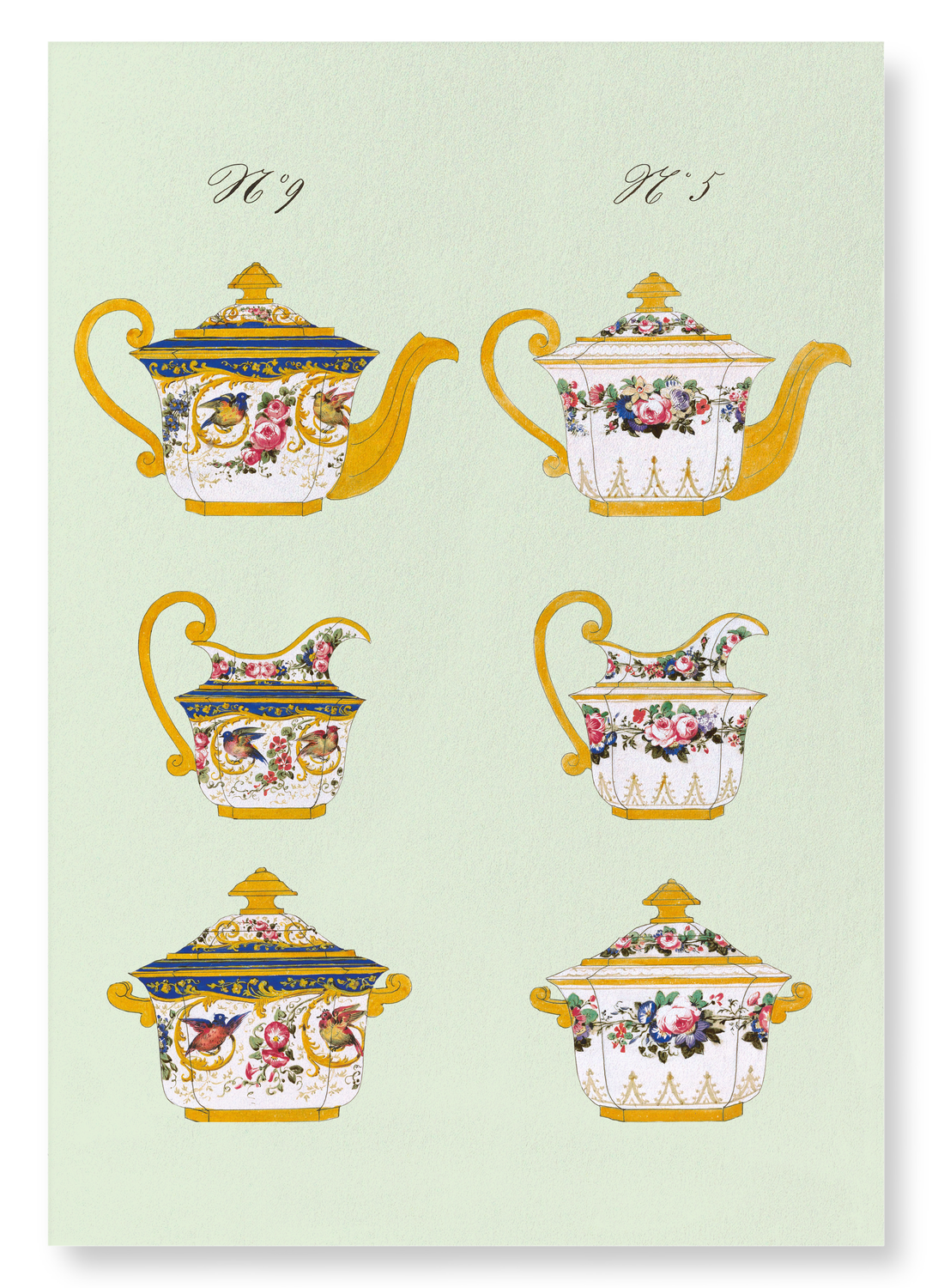 FRENCH TEA SET E (C. 1825-1850): Painting Art Print
