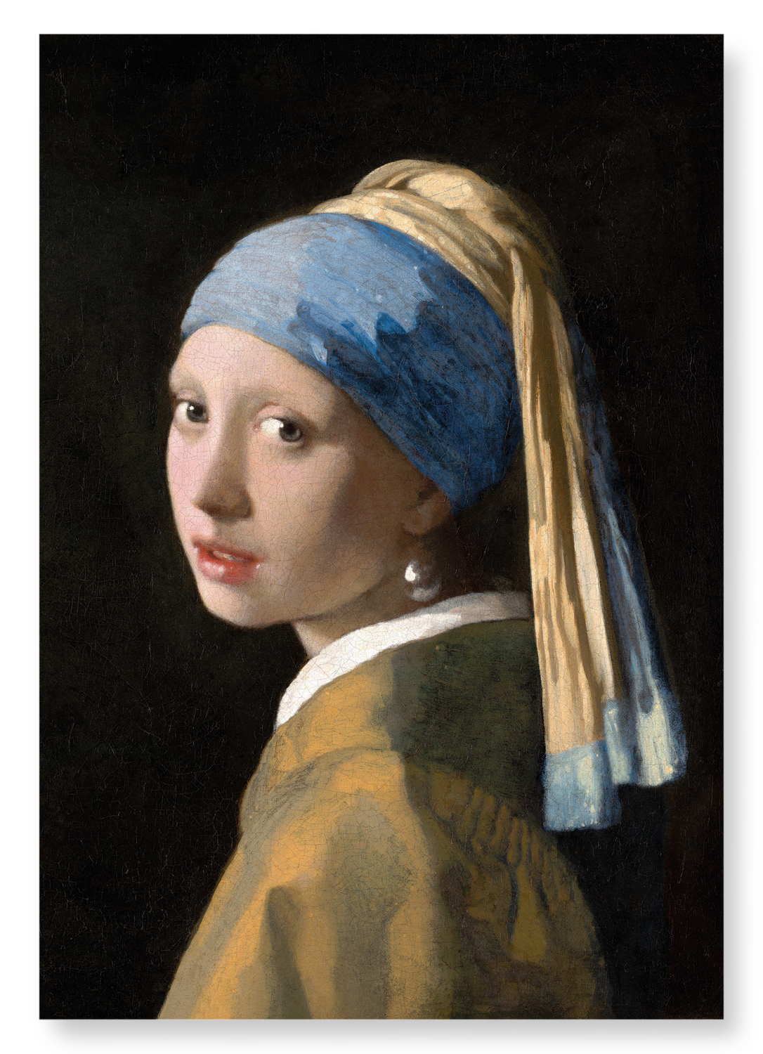 GIRL WITH A PEARL EARRING (C. 1665): Painting Art Print