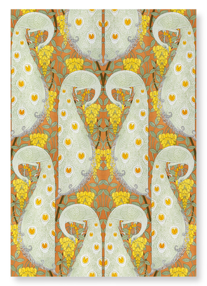 PEACOCKS AND LABURNUM (1897): Pattern Art Print