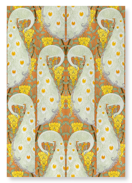PEACOCKS AND LABURNUM (1897): Pattern Art Print