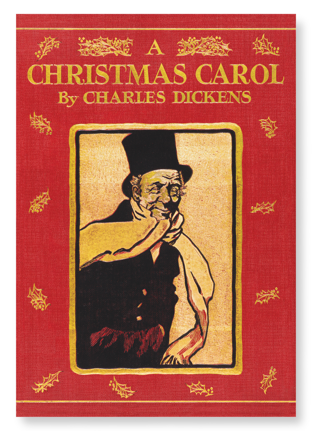 A CHRISTMAS CAROL FRONT COVER (1911): Victorian Art Print