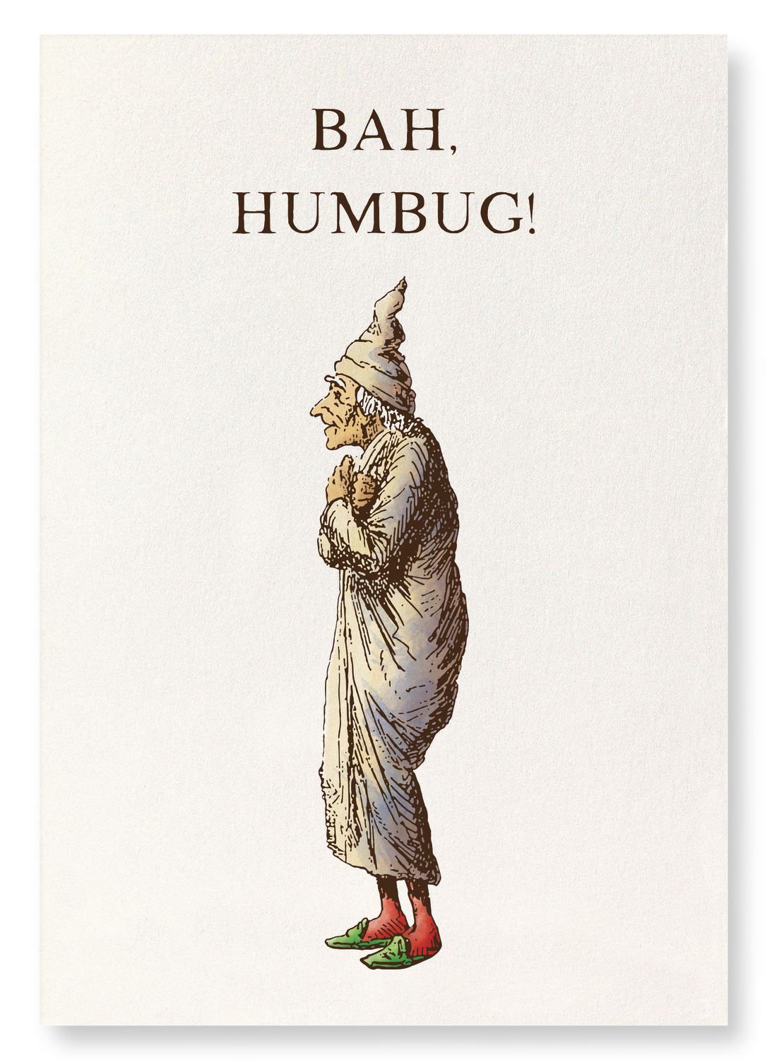 SCROOGE BAH HUMBUG (1843): Victorian Art Print