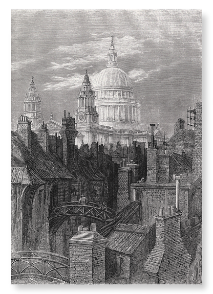 ST PAUL’S FROM THE BREWERY BRIDGE (1873): Painting Art Print