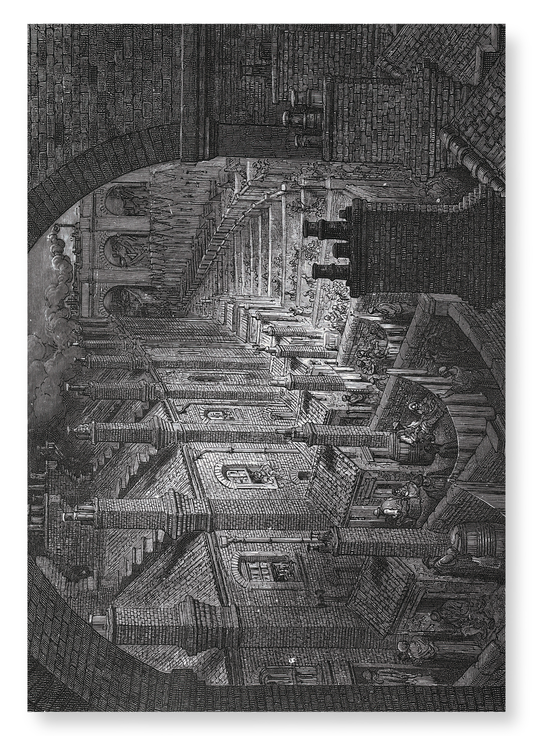 OVER LONDON - BY RAIL (1873): Painting Art Print