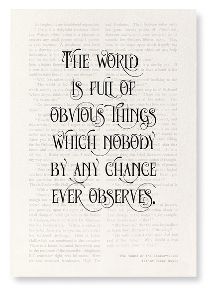 THE WORLD IS FULL OF OBVIOUS THINGS (1902): Victorian Art Print