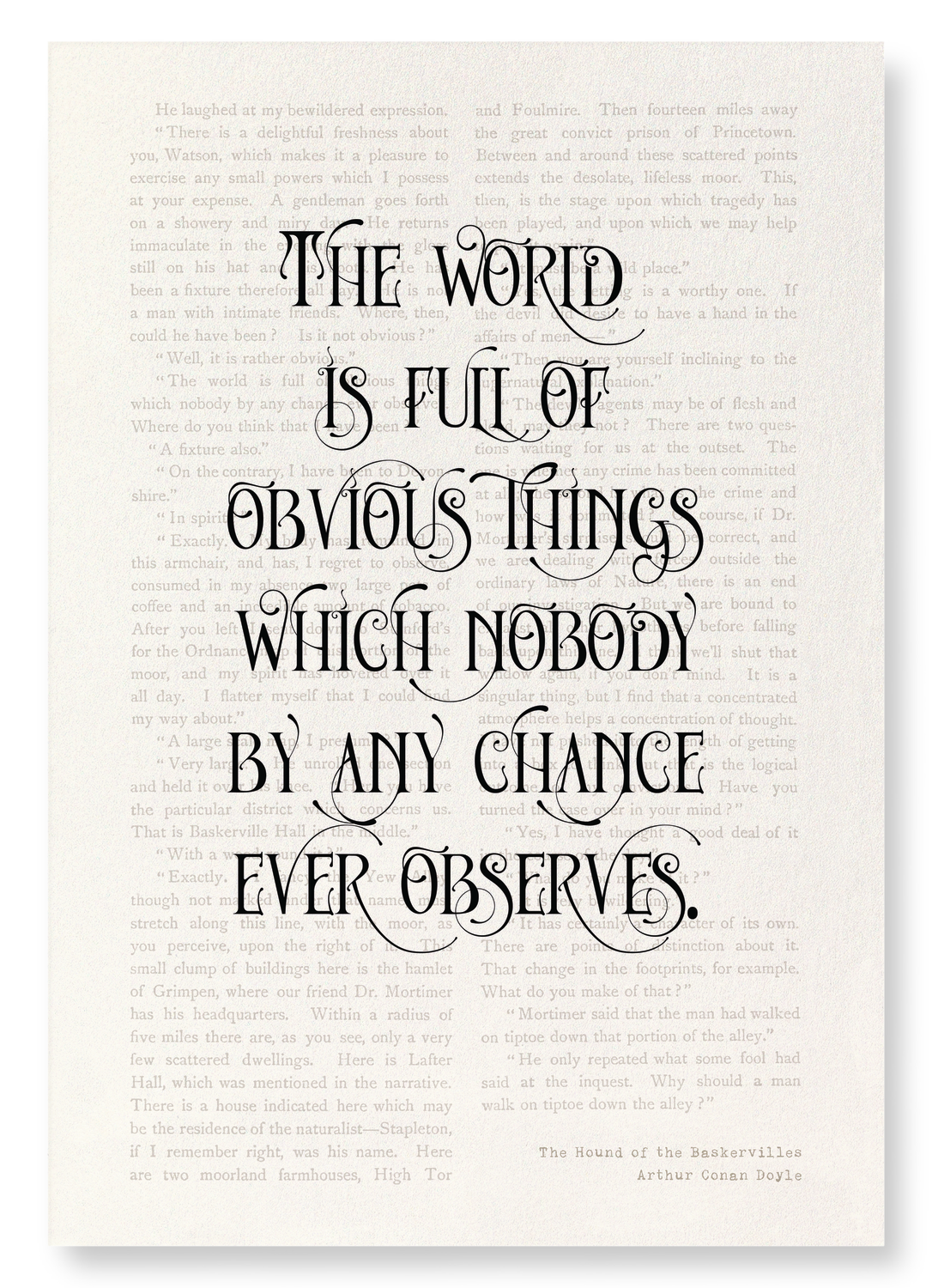 THE WORLD IS FULL OF OBVIOUS THINGS (1902): Victorian Art Print