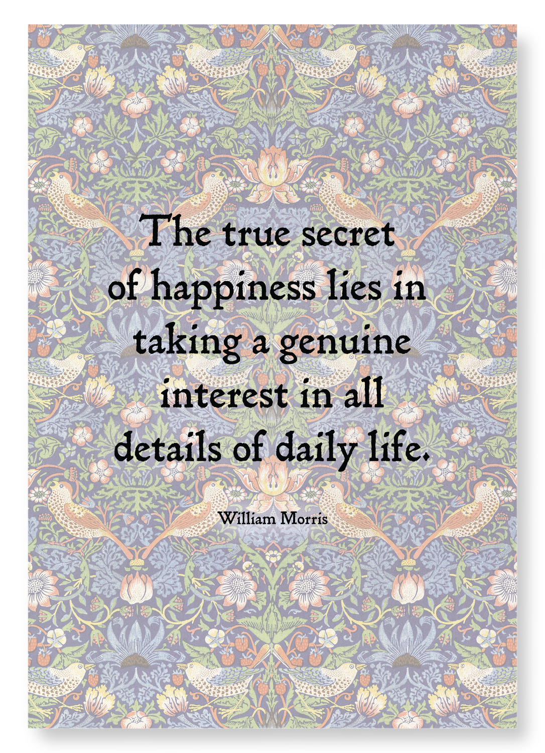 DAILY LIFE BY WILLIAM MORRIS: Pattern Art Print