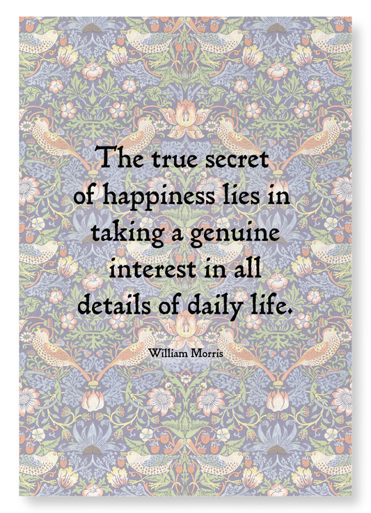 DAILY LIFE BY WILLIAM MORRIS: Pattern Art Print