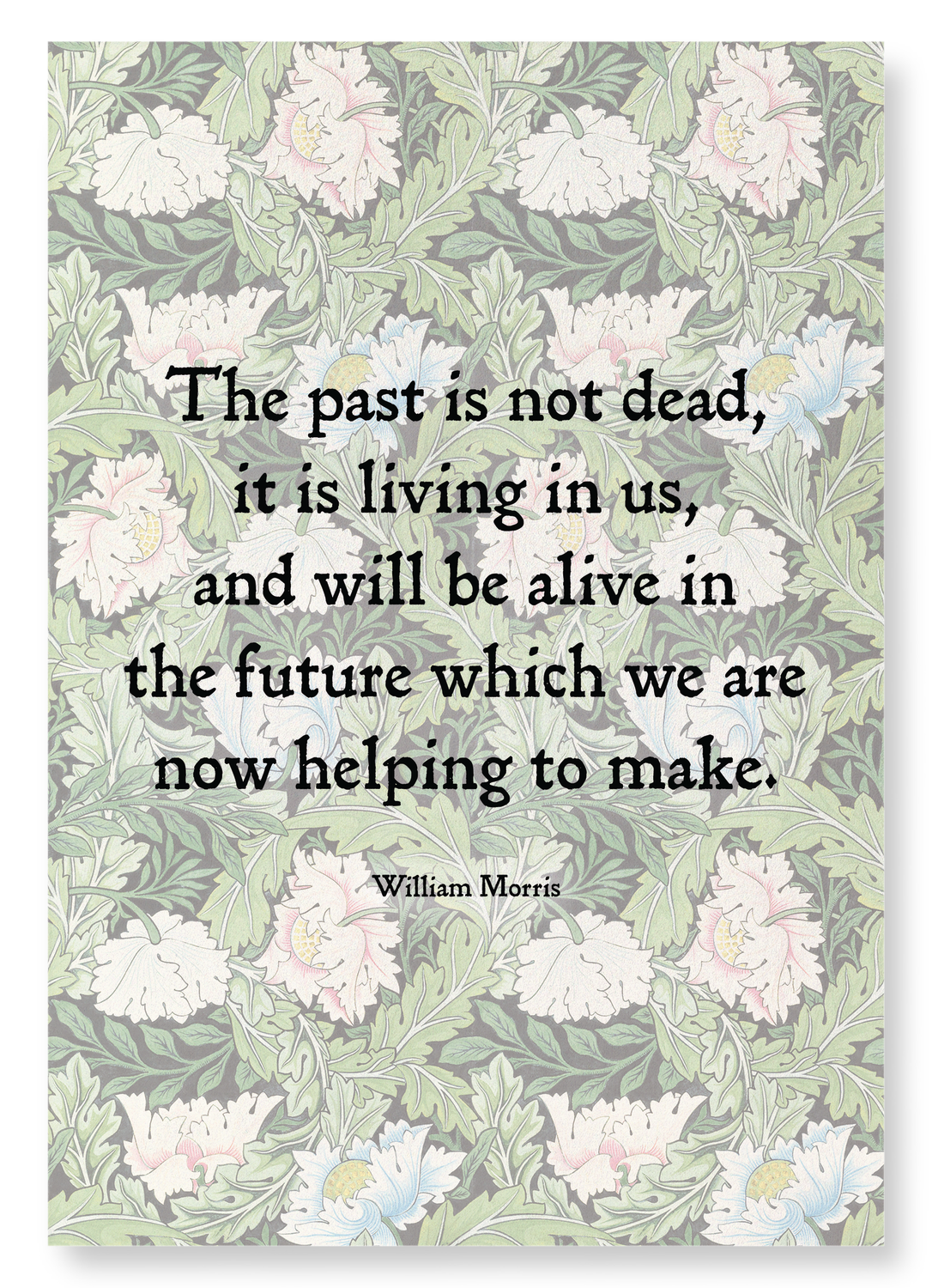 BUILDING THE FUTURE BY WILLIAM MORRIS: Pattern Art Print