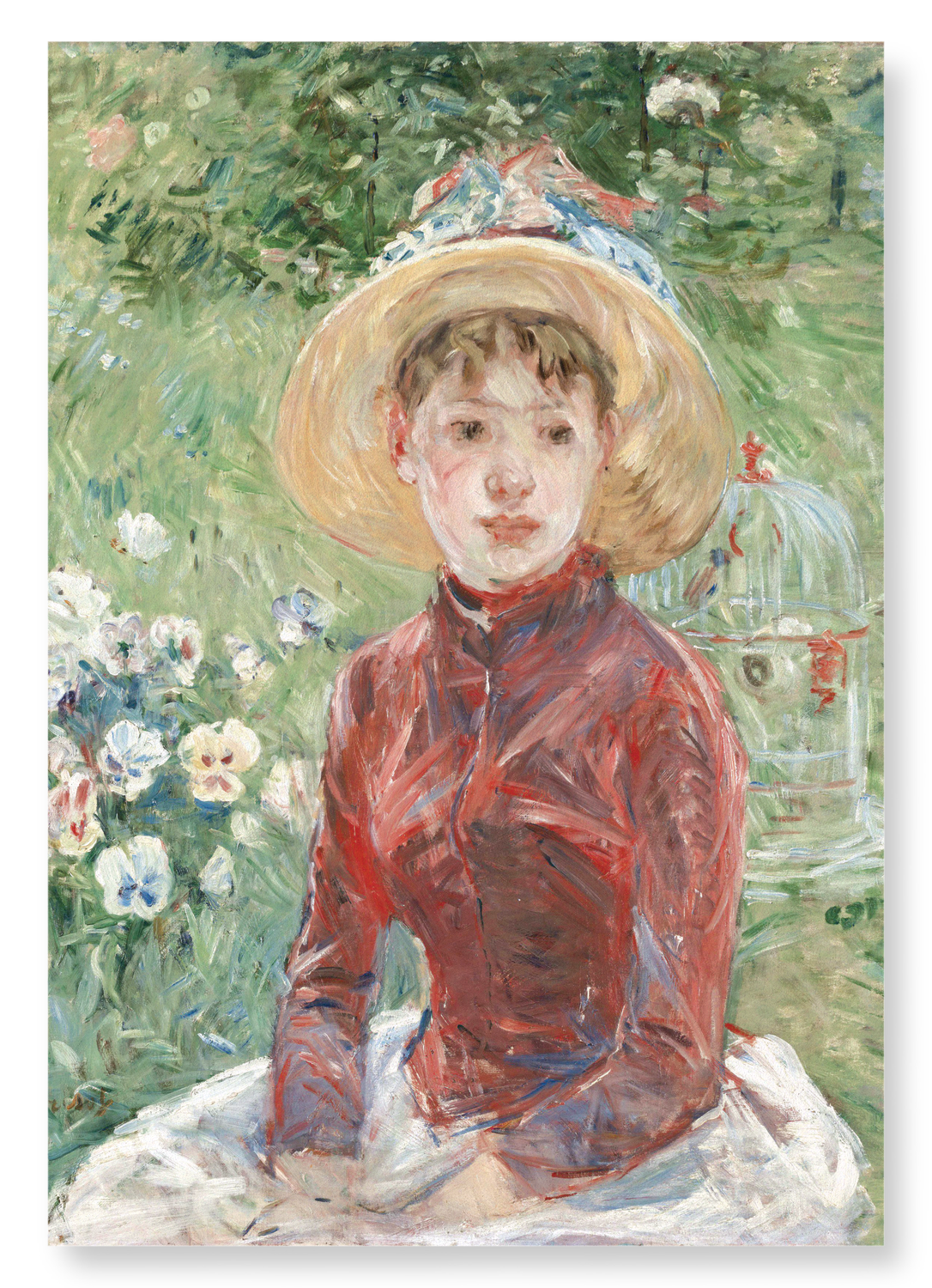 PORTRAIT OF ISABELLE LAMBERT (1885): Painting Art Print