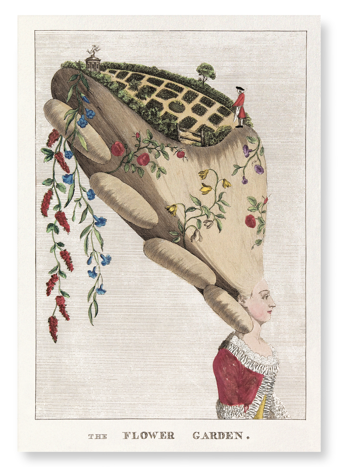 FLOWER GARDEN (1777): Painting Art Print