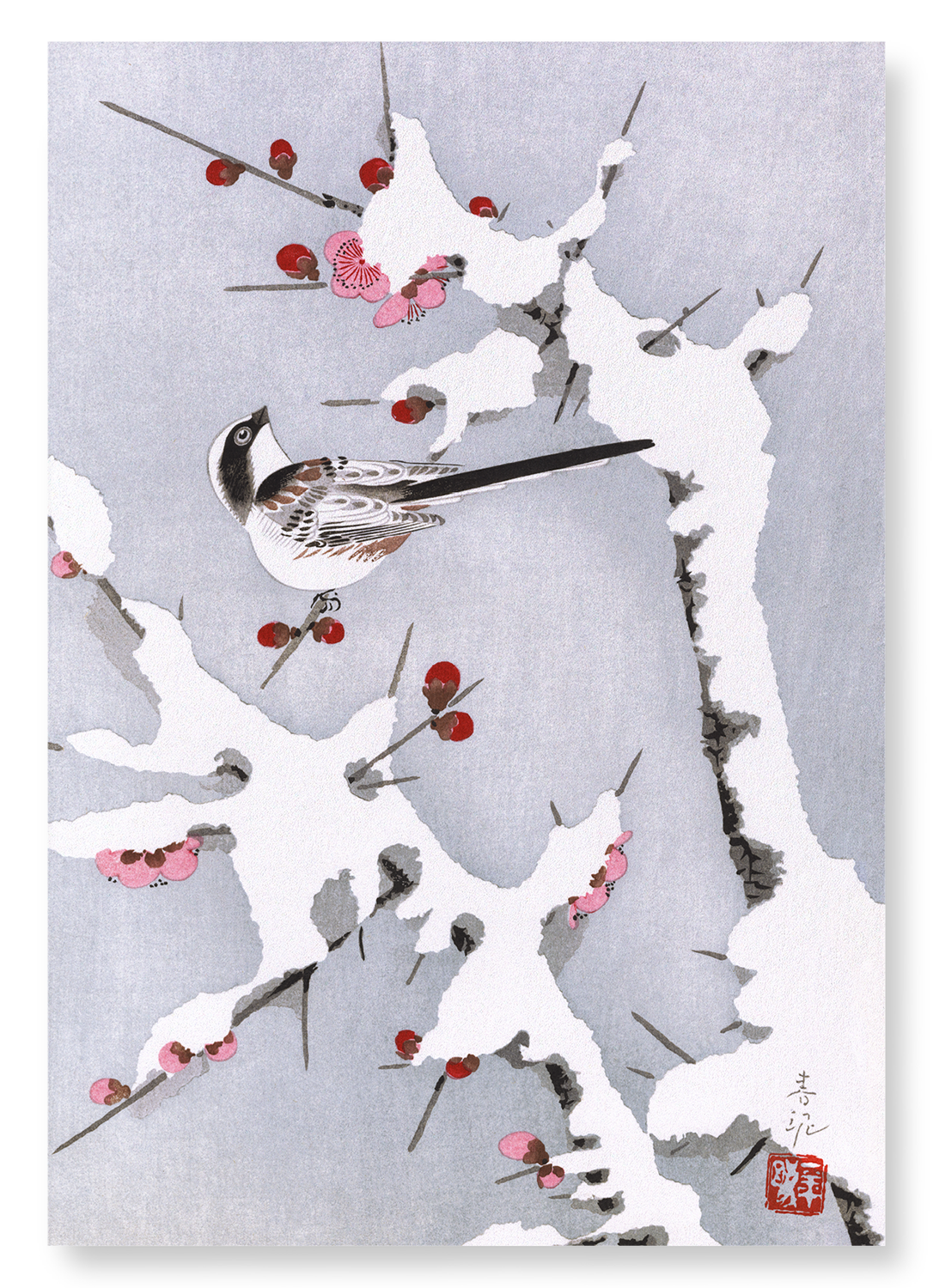 WINTER BLOSSOMS: Japanese Art Print